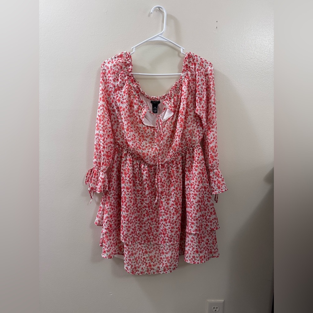 Rue21 Floral Mini Dress - Pink and White